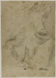 Seated Woman in Profile to Right