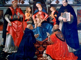 Madonna and Child Enthroned with the Saints