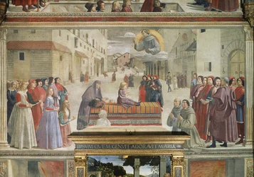 The Miracle of the Boy Brought Back to Life (detail)