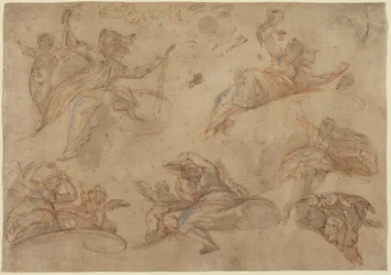 Allegorical Figures Seen from Below