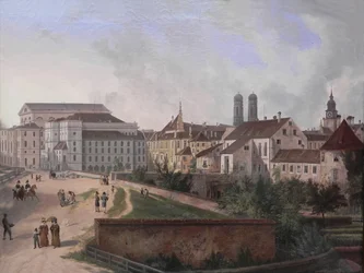 The Royal Residence in Munich from the North East in 1827