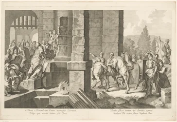 Military Procession Entering a Building (Triumphal Procession of Alexander the Great in Babylon series)