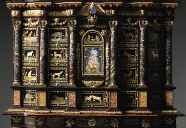 Louis XIV cabinet-on-stand