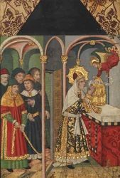 Panel with the Angel Appearing to Zacharias