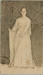 Woman with a Harp