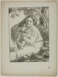Cupid and a Young Woman