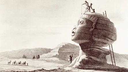 Sphinx of Giza in Egypt During the Egypt Campaign