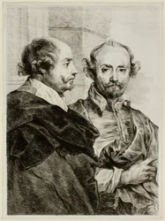 Two Portraits of a Man in Half-Length