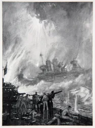 Fight the Last Gun: the Gallant End of H.M.S. Tiperrary at Jutland, illustration from 
