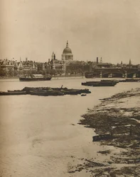 Embankment and Blackfriars from the South End of Waterloo Bridge