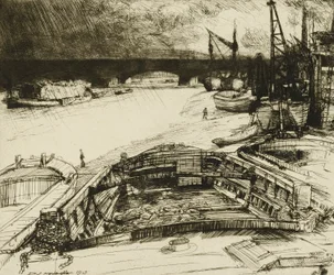Wind and Rain on the Thames