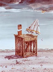 On the beach