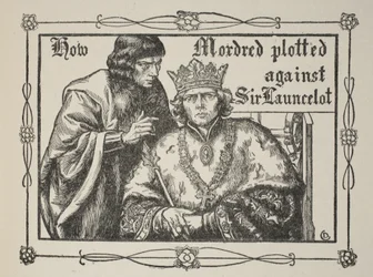 How Mordred plotted against Sir Launcelot, illustration from 