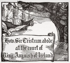 How Tristram abode at the court of King Anguish of Ireland, 1905
