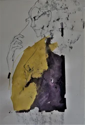 Abstract Golden Woman