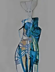 Blue Fashion Portrait