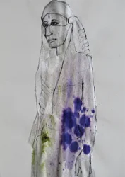 Colorful Ink Portrait