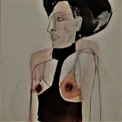 Contemplative Female Figure
