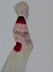 Elegant Red Figure Profile
