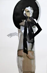 Elegant Woman with Hat