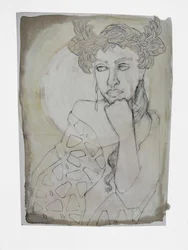 Pensive Woman with Crown