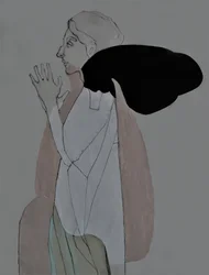 Praying Woman Profile