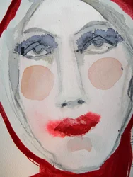 Red Lip Portrait