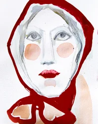 Red Scarf Portrait