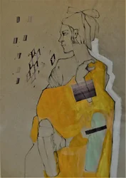 Thoughtful Yellow Portrait