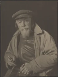 Bearded Man with Cap and Pipe (Probably an Old Sea Captain)