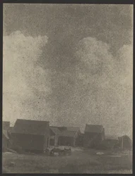 Farm Buildings with Horse & Cart