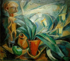 Still Life with Calla and Figure