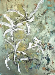 Green Floral Abstract