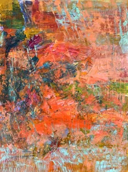 Vibrant Coral Abstract