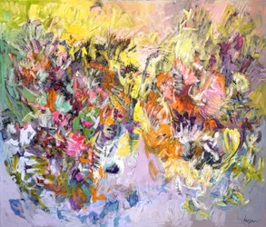 Vibrant Floral Abstract