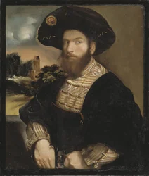 Portrait of a Man Wearing a Black Beret