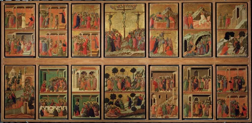 Life of Christ: Passion. Predella of the Maesta