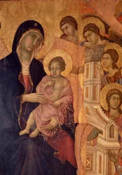 Virgin and Child on the Throne (La Maesta altarpiece)