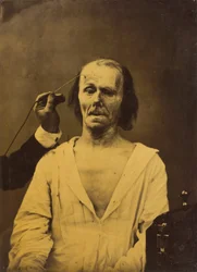 A Relaxed Face Left, Profound Attention Right, 1854-1856, printed 1862