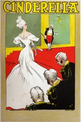 Fairy Tales: Cinderella, Poster by Dudley Hardy for a Show in London, England (c.1890)