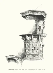 Carved Pulpit in St Michael