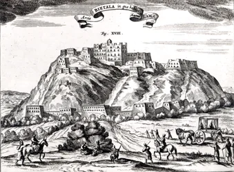 Bietala, Fortress of Lama the Great, Kingdom of Lhassa, illustration from 