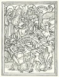 Blockbook Ars Moriendi, Printed About 1460 in the Netherlands