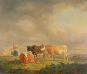 Cattle Grazing in a Landscape, c.1820