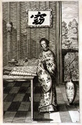Chinese Woman with a Nightingale, from 