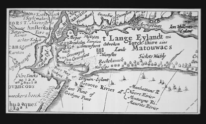 History of New York City: Dutch Map Showing the Recapture of Manhattan