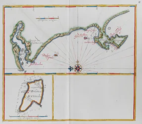 Maps Showing Dassen Island, a South African Island, and the Coast Opposite