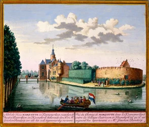 View of Marquette House, Kennemerland, from Het Zeganpralent Kennemerlant by Hendrick de Leth and Matthias Brouerius Van Nidek, published c.1700-30