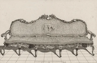 Canapé, second half of 18th century