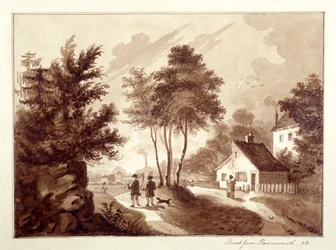 View of Brook Green, Hammersmith, London